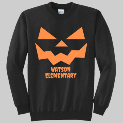 Adult Crewneck - Jack O Lantern - Orange Thumbnail