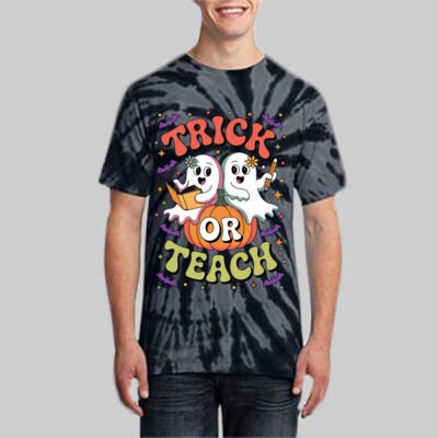Adult Tie-Dye T-Shirt - Trick or Teach Thumbnail