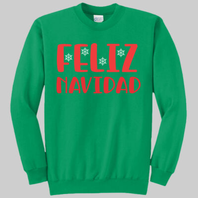 Adult Crewneck - Feliz Navidad - Red Thumbnail