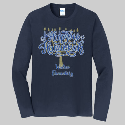 Adult Long Sleeve Shirt - Happy Hanukkah Thumbnail